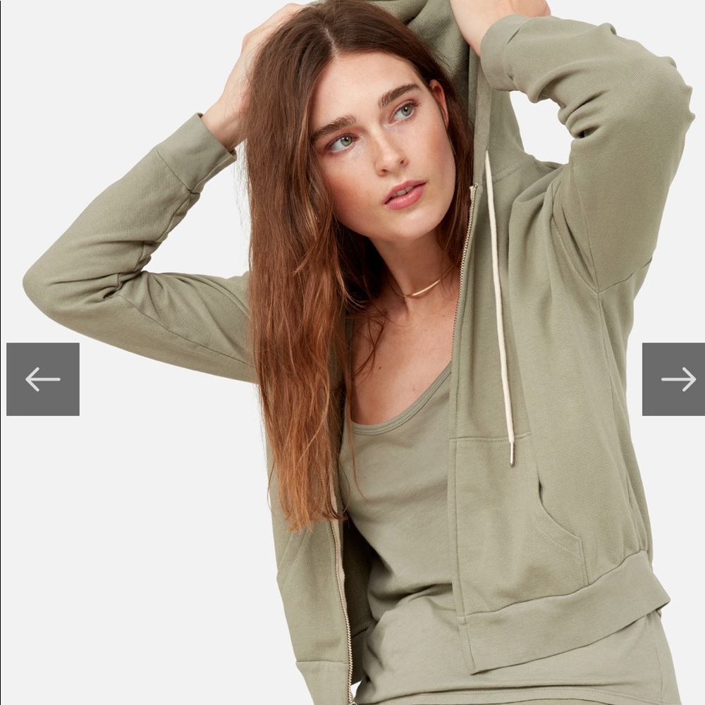 MATE the Label Organic Terry Zip Up Hoodie, XS